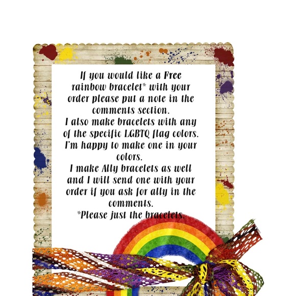 🌈Large hoops  glass+ various style beads Pride 🌈 - Picture 6 of 7